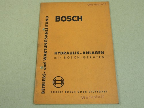 Bosch hydraulik anlagen mit - hydraulik,
