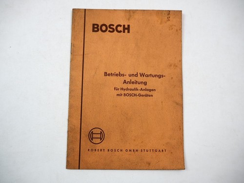 Bosch hydraulik anlagen mit - bosch,